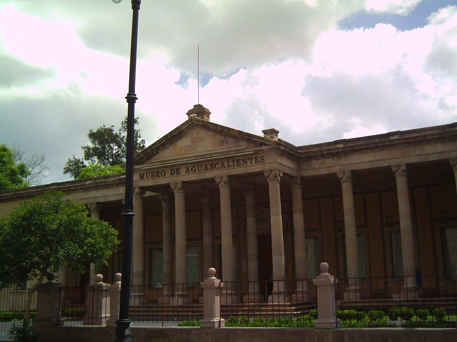 Neoclassical façade of Museo de Aguascalientes
